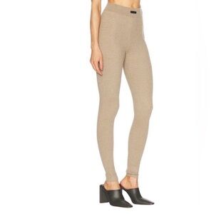 Essentials Beige Knit Leggings